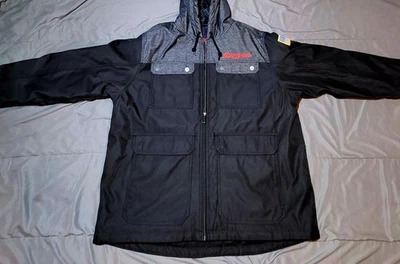 Snap-On Tools Black & Gray Embroidered Hooded Legend Jacket Size XL - Image 1 of 4