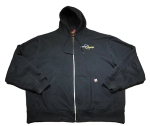 Dry Duck Hoodie Mens XL Midnight Blue Thermal Lined Workwear Full Zip Sweatshirt - Picture 1 of 19
