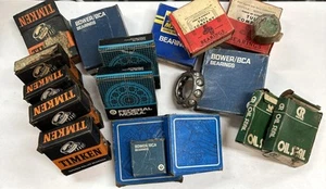 17 Boxes Vintage NOS Auto Parts Assortment Bearings, Oil Seals - Picture 1 of 4