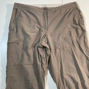 LL Bean Comfort Trail Pants Womens 16R Water Repellent Wicking Hiking Gorpcore - Picture 1 of 9