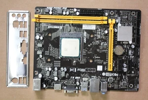 Biostar A320MH AM4 Motherboard + AMD A8-9600 3.1GHz CPU DDR4 Combo - Picture 1 of 4