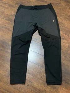 Pantaloni da jogging dritti Smartwool uomo neri merino sport pile corsa taglia XL - Foto 1 di 9