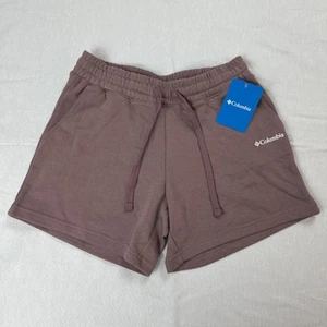 Columbia Women's Trek French Terry Shorts Side Pockets Mauve XS - Picture 1 of 12