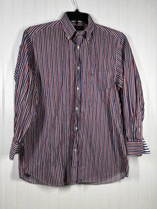 Paul & Shark Yachting Size 42 Red White Blue Stripe Short Sleeve Button Up Shirt - Picture 1 of 7