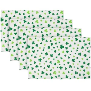 Northlight Set of 4 Shamrock Printed St. Patrick's Day Placemats 18" - Picture 1 of 5