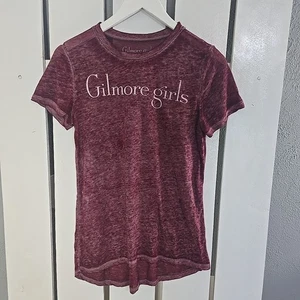 Gilmore Girls Womens Burnout High Low Short Sleeve Top Small Lightweight Rory - Picture 1 of 6