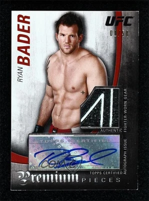 2010 Topps UFC Knockout Premium Pieces Relics Auto /50 Ryan Bader #APP-RB Auto - Image 1 of 2