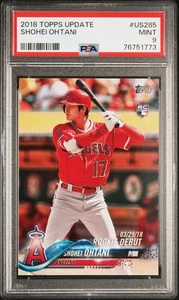 Tarjeta de novato 2018 Topps Update Shohei Ohtani #US285 PSA 9 como nueva - Imagen 1 de 2
