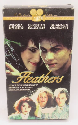 HEATHERS - COLLECTOR'S EDITION VHS VIDEO MOVIE, WINONA RYDER CHRISTIAN SLATER - Image 1 of 2