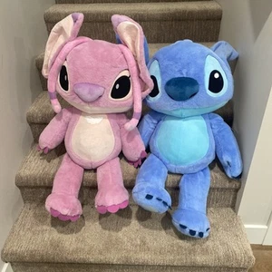 Disney Baby STITCH ANGEL Lilo Jumbo 40 Inch Plush baby authentic BRAND NEW BOTH! - Picture 1 of 23
