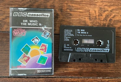 DR.  Who  The Music II UK Cassette TAPE 1985 Radiophonic Workshop Peter Howell - Image 1 of 4