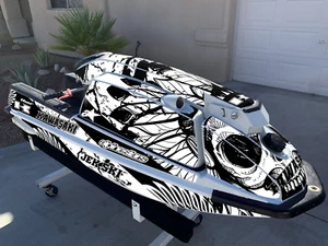 compatible Kawasaki Jet Ski 440js 550sx FULL KIT Graphics Decals Sticker KJ-IND - Bild 1 von 3