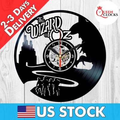 QUEEN CLOCKS The Wizard of Oz Vinyl Record Clock Wall Art Bedroom Decor Birthday Gift Ideas
