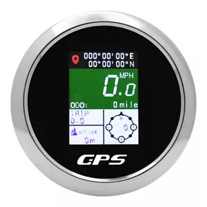 85mm TFT einstellbar Digital GPS Tacho Kilometerstand Knots Mph Km/h Auto Boot - Bild 1 von 10