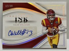2023 Panini Immaculate Collegiate Caleb Williams Immaculate Ink Auto /99 USC