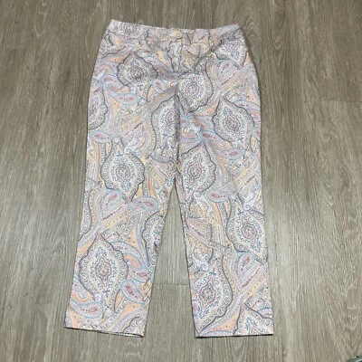 Pantalones cortos chinos Orvis para mujer 8 cachemira pastel estampado abstracto Foto 1 de 4