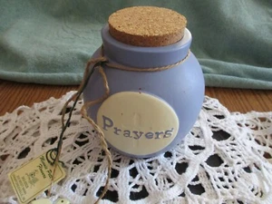 Prayer Request Jar w/Pair of Doves Attached - Cork Lid - Minnie Pett's Flowers - Picture 1 of 9