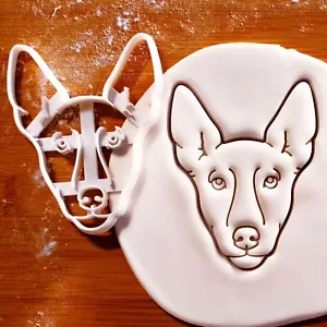 Pharaoh Hound Dog Face cookie cutters - hunting pooch pet treats Kelb tal-Fenek - Picture 1 of 4