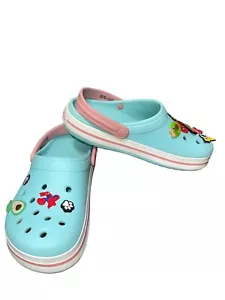 CROCS WOMENS SLIDE CLOGS SHOES MULTICOLOR RUBBER SIZE 8 - Picture 1 of 6