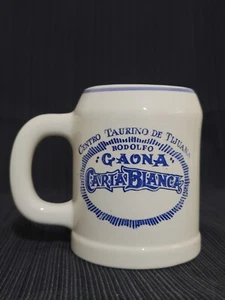 Carta Blanca Lofisa Bullfighter Mug Centro Taurino De Tijuana Rodolfo Gaona Rare - Picture 1 of 8