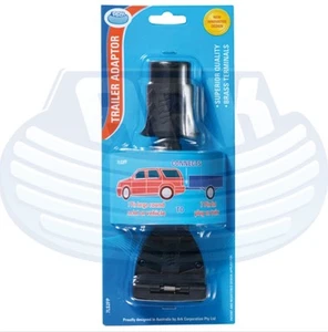 Ark Trailer Plug/ Adaptor - 7 Pin Small Round To 7 Pin Flat 7S2FP - Picture 1 of 1