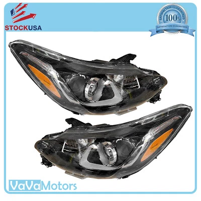 Fits 2019 2022 Chevrolet Spark Halogen Headlight Assembly Set Left Right 2pcs - Image 1 of 4