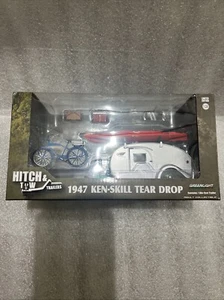 New Greenlight Hitch & Tow Trailers 1947 Ken-Skill Tear Drop Green Machine CHASE - Picture 1 of 10