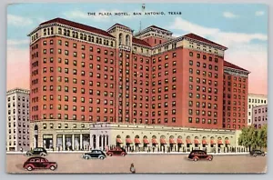 Postal de Hotel Plaza en San Antonio Texas - Imagen 1 de 2