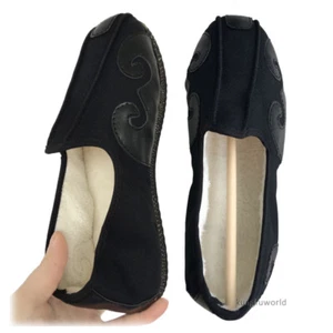 Warm Winter Taoist Tai chi Kung fu Shoes Wushu Wing Chun Martial arts Sneakers - Picture 1 of 6