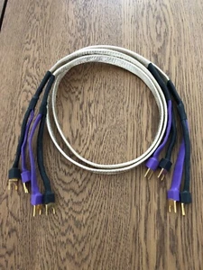Analysis plus silver oval 4' speaker Cable, Pair made in USA Excellent Condition - Picture 1 of 8