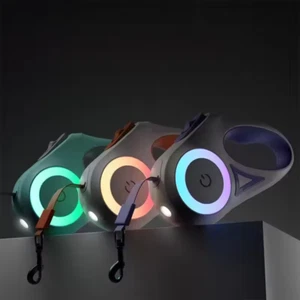 Retractable Dog Leash with Front Safety Led Light - 360°tangle-free Training 3M - Picture 1 of 12