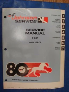 JM-8002 1980 Service Manual, Johnson 2 hp Model J2RCS - Picture 1 of 7