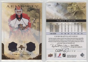 2010-11 Upper Deck Artifacts Bronze Jersey/Jersey /150 Tomas Vokoun #19
