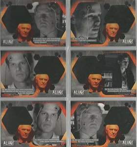 Alias Temporada 1 - Juego de 6 cartas de persecución "Double Agent" #D1-6 - Imagen 1 de 1