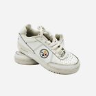 NFL Reebok Pittsburgh Steelers Leather Shoes Mens Size 7.5 Super Bowl XL White