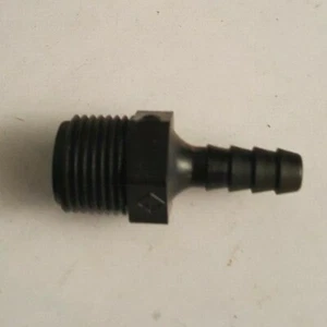 NPT 3/8" X 1/4" barb Plastic Straight Snowmobile ATV Auto Fuel Tank NOS Vintage - Picture 1 of 6