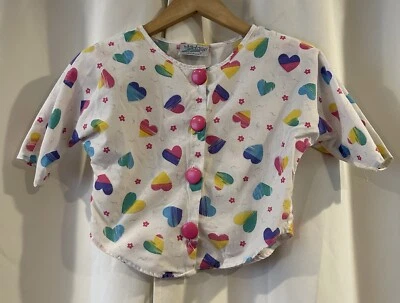 Baffi vintage anni 90 cuore retrò con bottoni - Immagine 1 di 4