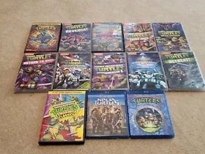 13 Lot TMNT Teenage Mutant Ninja Turtles DVD's Nickelodeon Childrens Show Movies - Picture 1 of 13