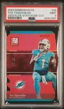 2023 Donruss Elite Tua Tagovailoa #28 Elite-Status Die-Cut 57/99 - PSA 9 POP 1!