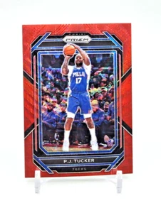 PJ Tucker RED WAVE PRIZM 2022-23 Panini Prizm #42 Philadelphia 76ers (SP) - Picture 1 of 2
