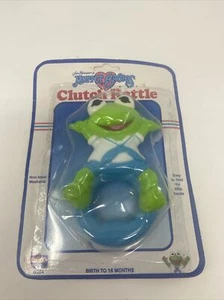 Muppet Babies Clutch Rattle Kermit Toy Jim Henson's Muppets Remco Baby  Vtg 1989 - Picture 1 of 3