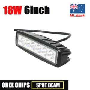 18W 6INCH LED WORK LIGHT OFF ROAD SPOT DRIVING BAR CAR AUTO MOTORCYCLE LAMP SUV - Picture 1 of 9