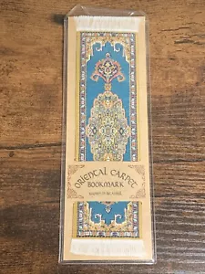 Authentic Oriental Carpet 7” Bookmark Woven in Istanbul New; Agra India - Picture 1 of 2