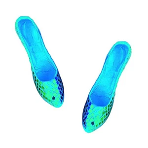 Mosaico specchio blu acqua 6 in tacco alto coppia scarpe da tavolo accento scultura set 2 - Foto 1 di 5