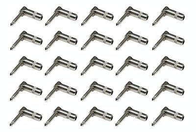 (25 PACK) SWITCHCRAFT 226 1/4" Mono Right Angle Cable Mount Plug - Solder Type - Image 1 of 2