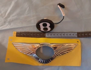 BENTLEY Continental Flying Spur Rear Trunk B SWITCH BADGE EMBLEM GENUINE NEW - Bild 1 von 3
