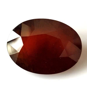 Big Hessonite Garnet Faceted Oval Shape 77.00 Carat Natural Untreated Gemstone - Picture 1 of 4