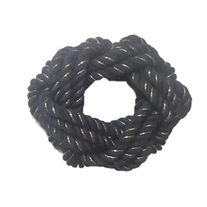 Black & Gold Handmade Chunky Rope Bracelet - JW006 - Picture 1 of 3