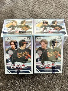2023 Topps Chrome MLB Baseball Factory Sealed Trading Card Blaster Box Lot (4)