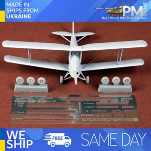 SBS 72048 1/72 De Havilland DH-82 Tiger Moth rigging & wheel set for Airfix - Picture 1 of 6